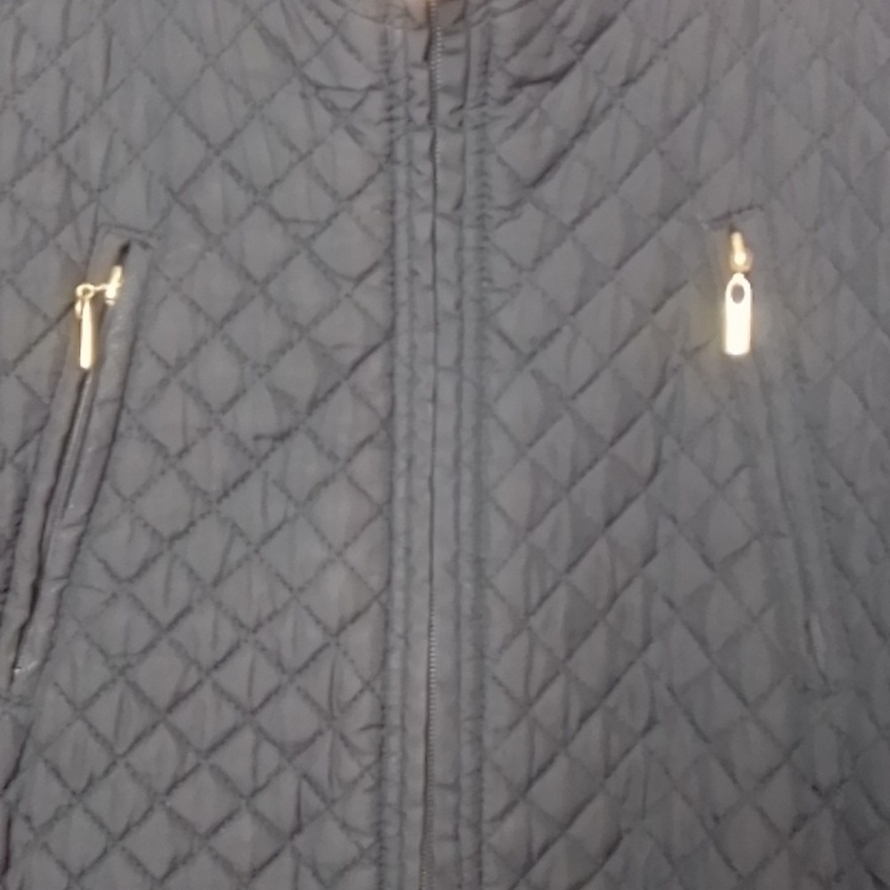 Gallery Quilted Jacket Black Medium - image 5